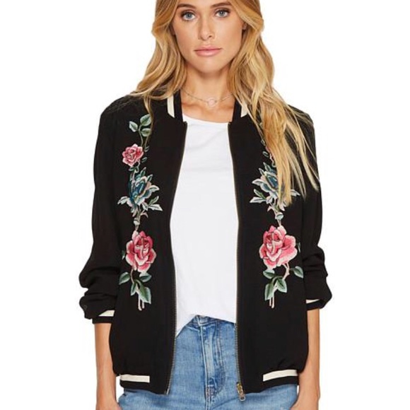 Show Me Your MuMu Jackets & Blazers - Show Me Your Mumu Reversible Floral Bomber Jacket